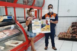 Divulgação dos procedimentos de prevenção contra COVID-19 nas ruas de Manaus