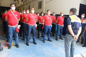 Imagem da notícia - Defesa Civil recebe visita do 4°pelotão do curso de formação de Oficiais da Saúde do Corpo de Bombeiro Militar do Amazonas